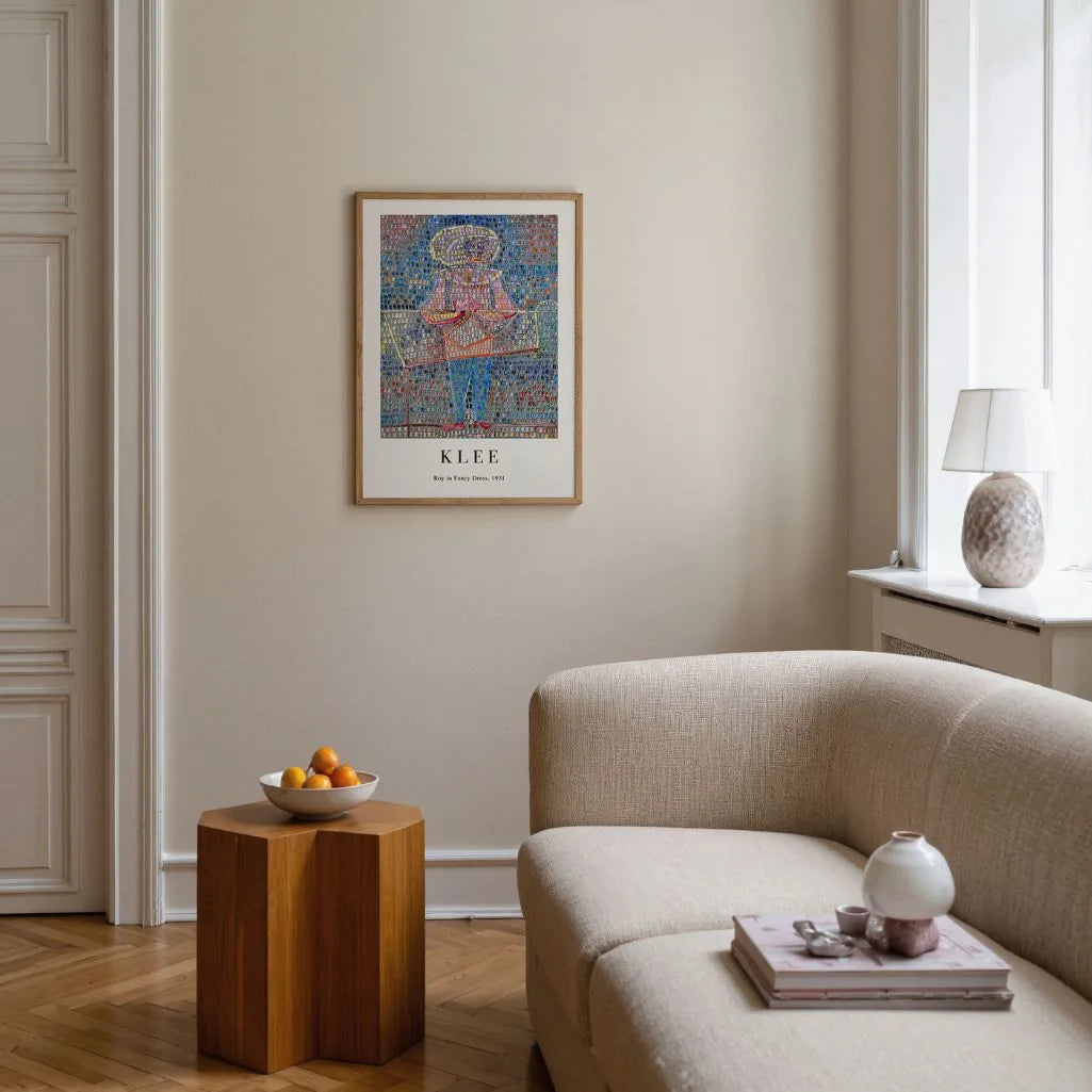 Paul Klee Poster – Jongen in kostuum