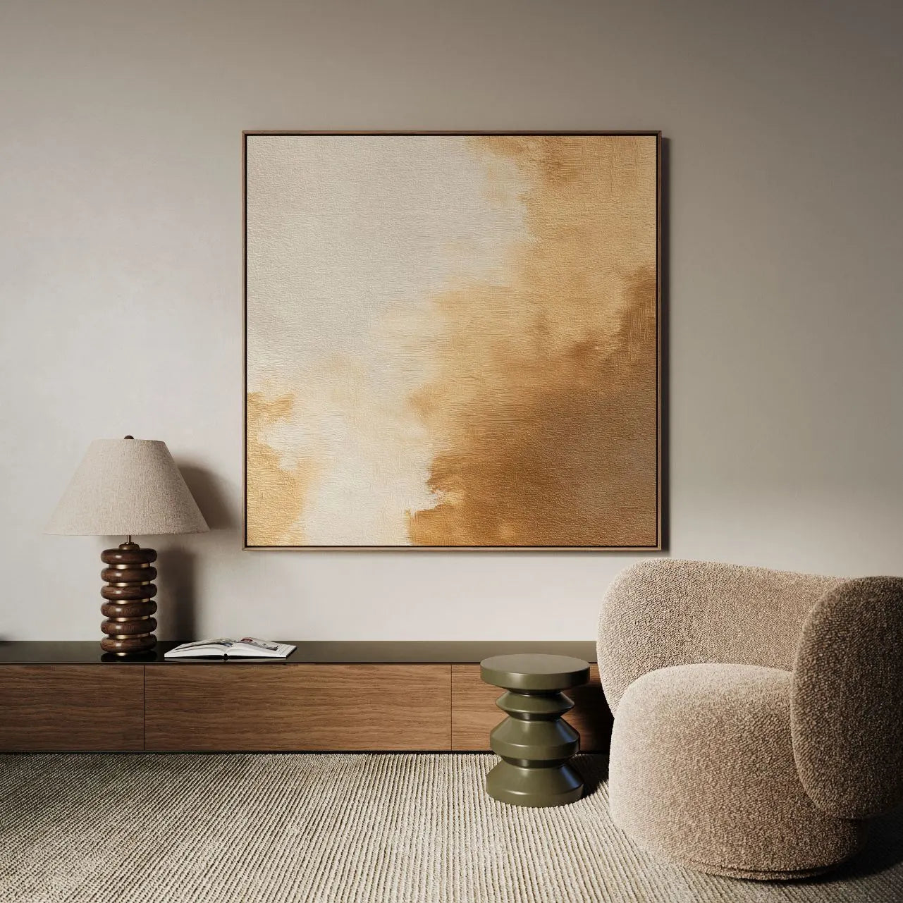 Ingelijst canvas – Zandgloed