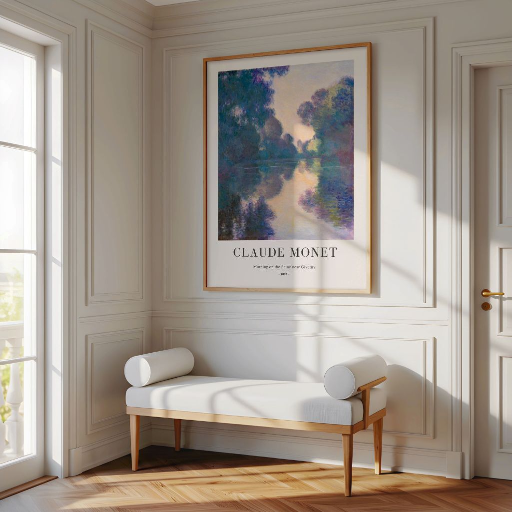 Claude Monet – Ochtend aan de Seine Poster