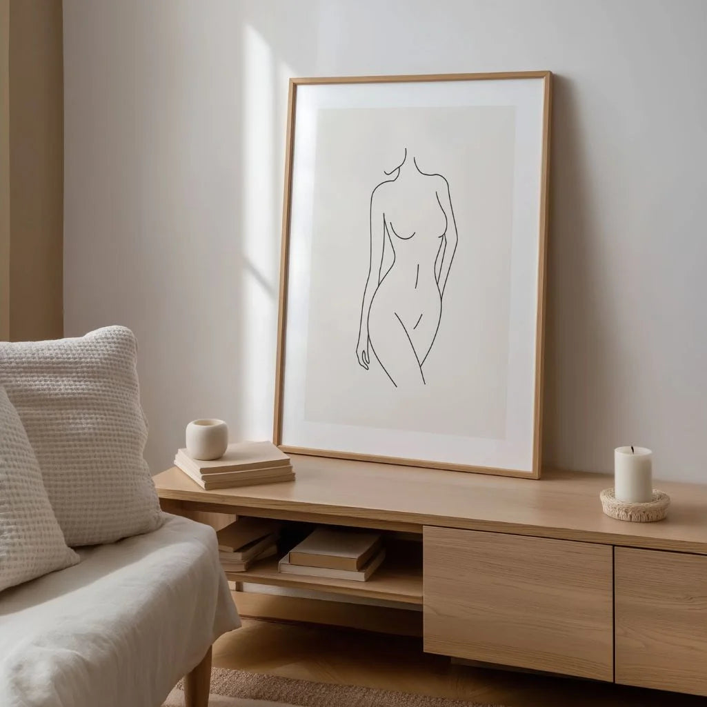 Poster – Elegante vrouwelijke lijn