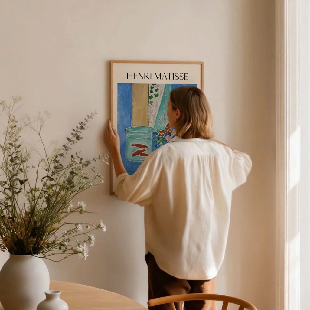 Henri Matisse Poster – Goudvissen en sculptuur