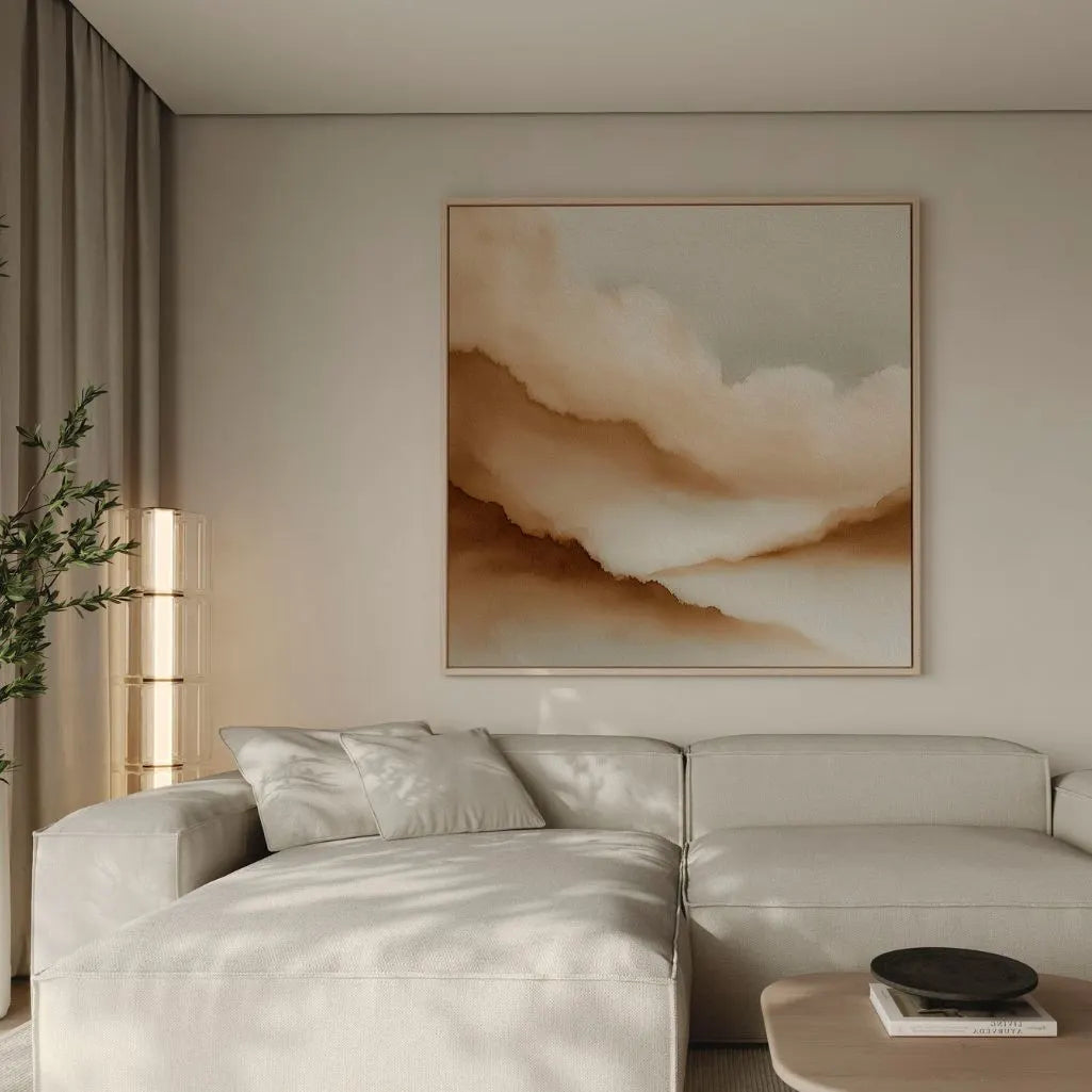 Ingelijst canvas – Zandmist