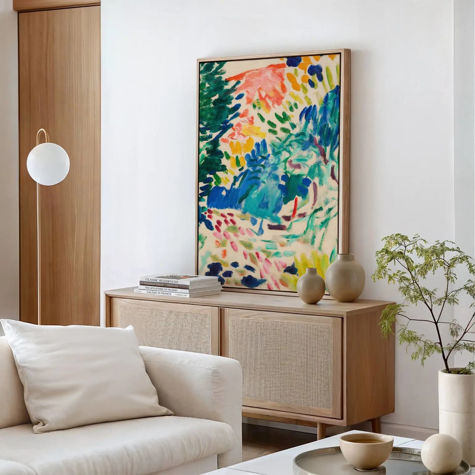 Ingelijst canvas – Landschap bij Collioure