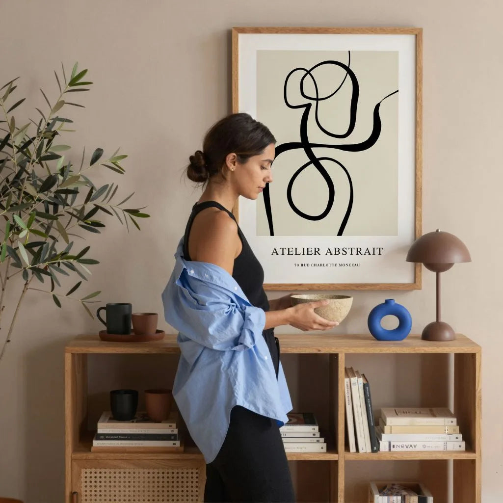 Abstract Line Art Minimal Poster