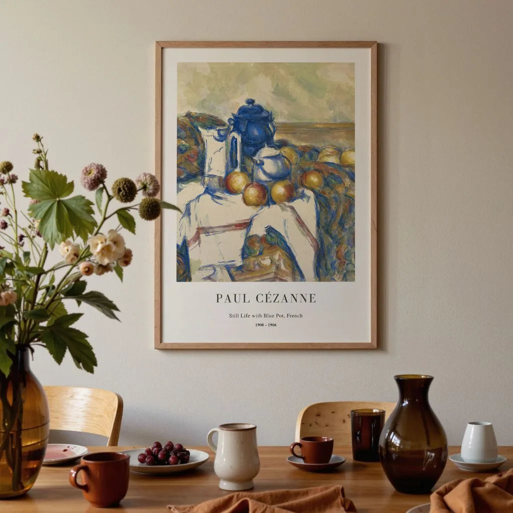 Paul Cézanne – Stilleven met blauwe pot Poster