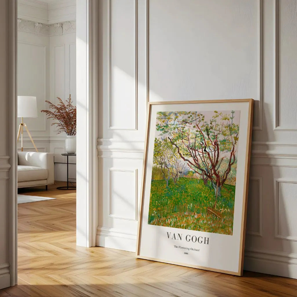 Vincent van Gogh – Bloeiende boomgaard Poster