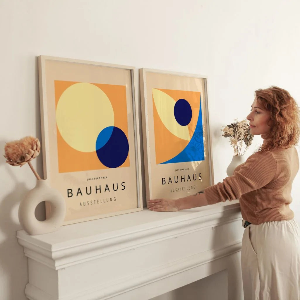Bauhaus Cirkels – Set van 2 posters