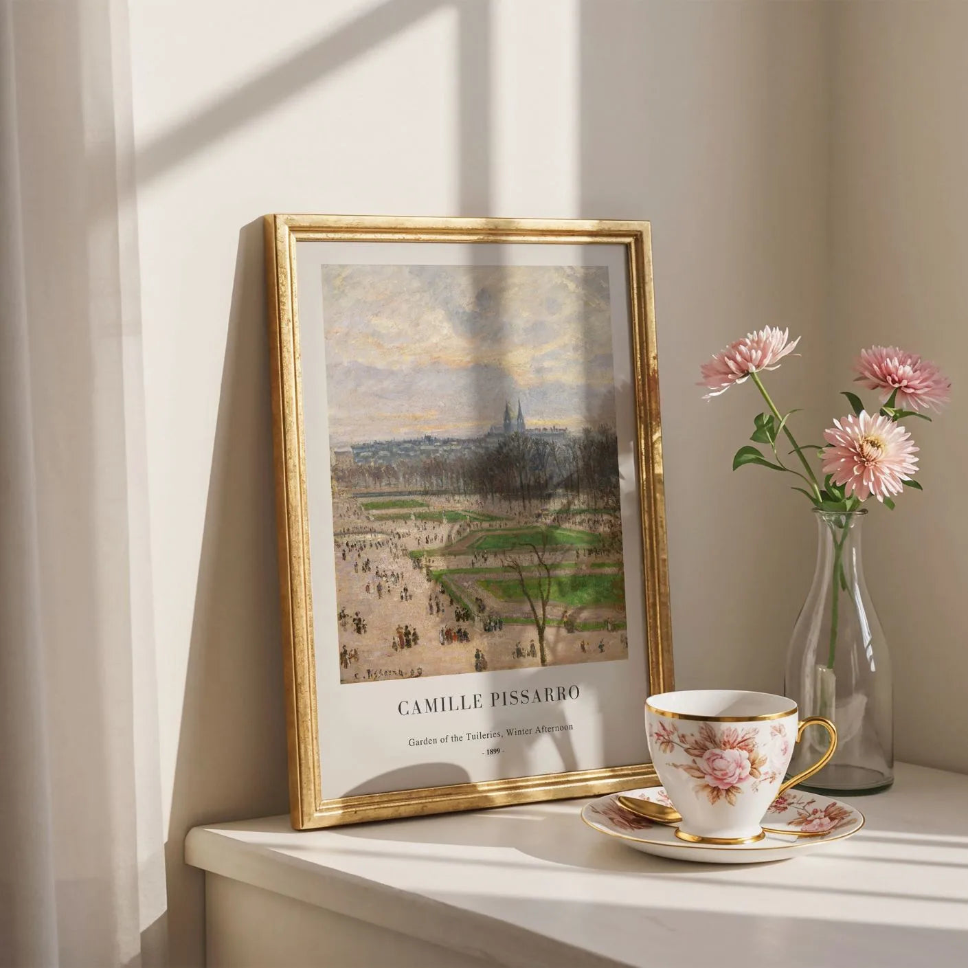 Camille Pissarro – Jardin des Tuileries, wintermiddag Poster