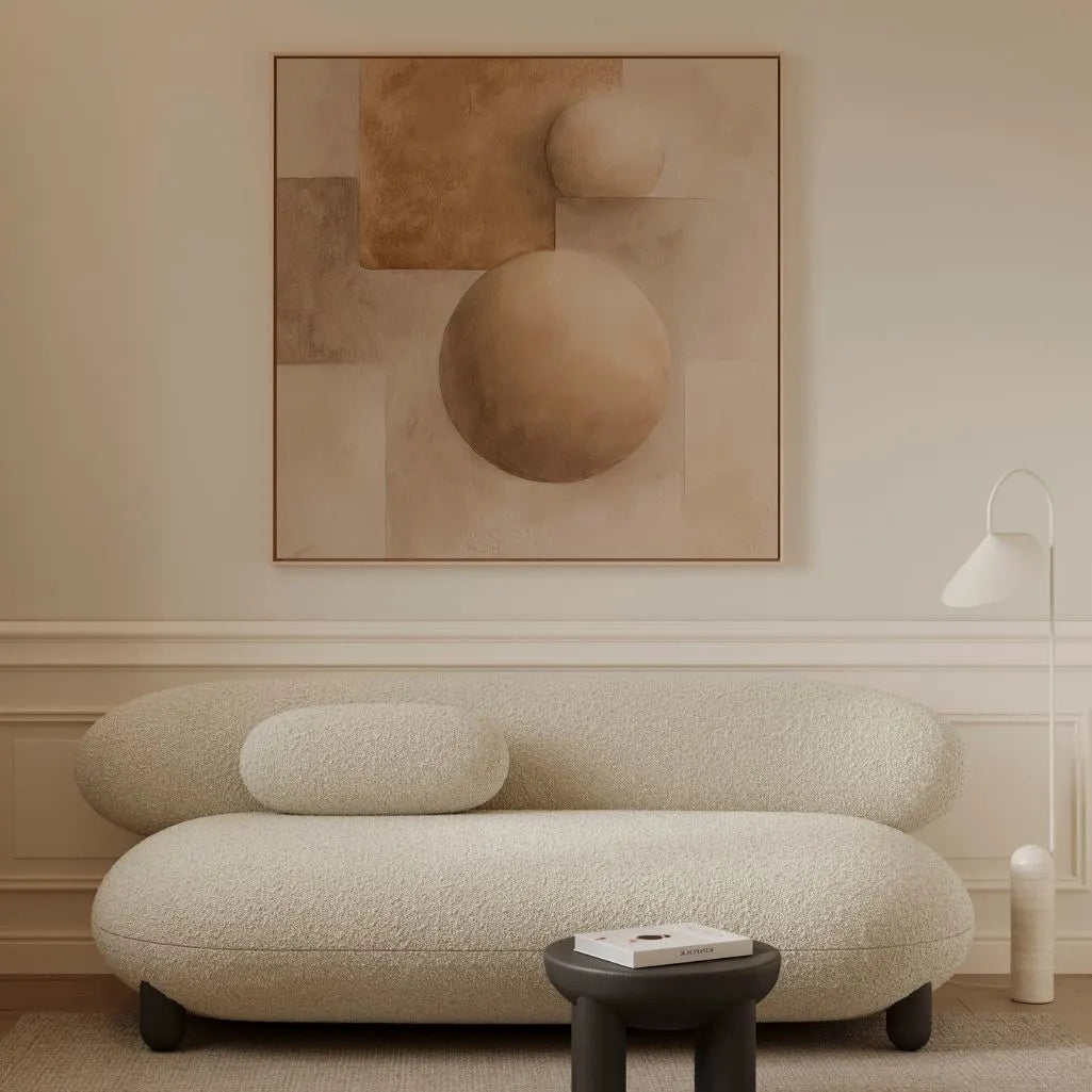 Ingelijst canvas – Geometrische harmonie