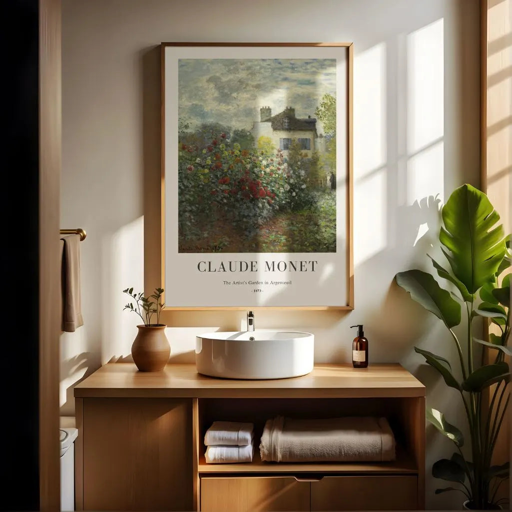 Claude Monet – De Tuin van de Kunstenaar in Argenteuil Poster