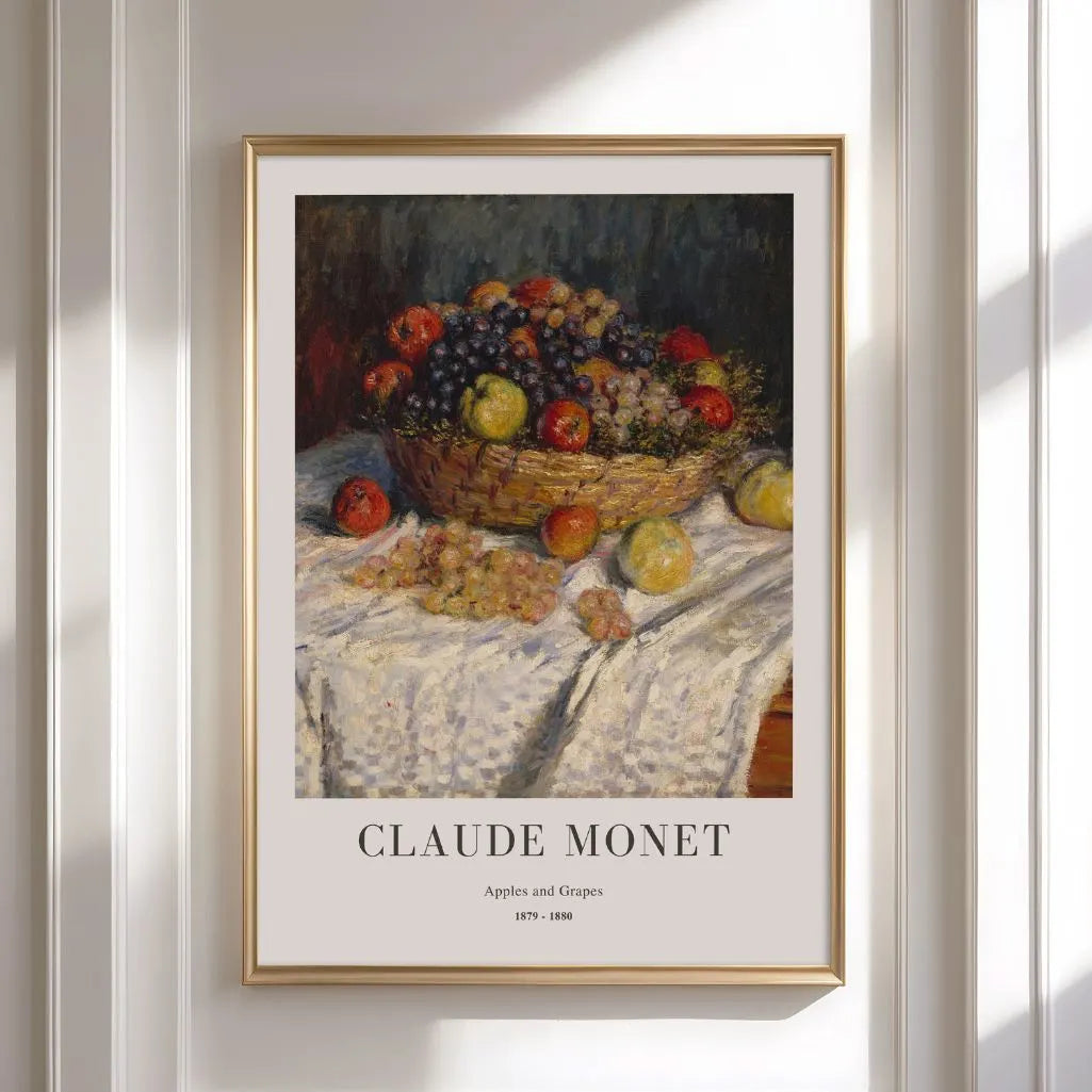 Claude Monet – Appels en druiven Poster