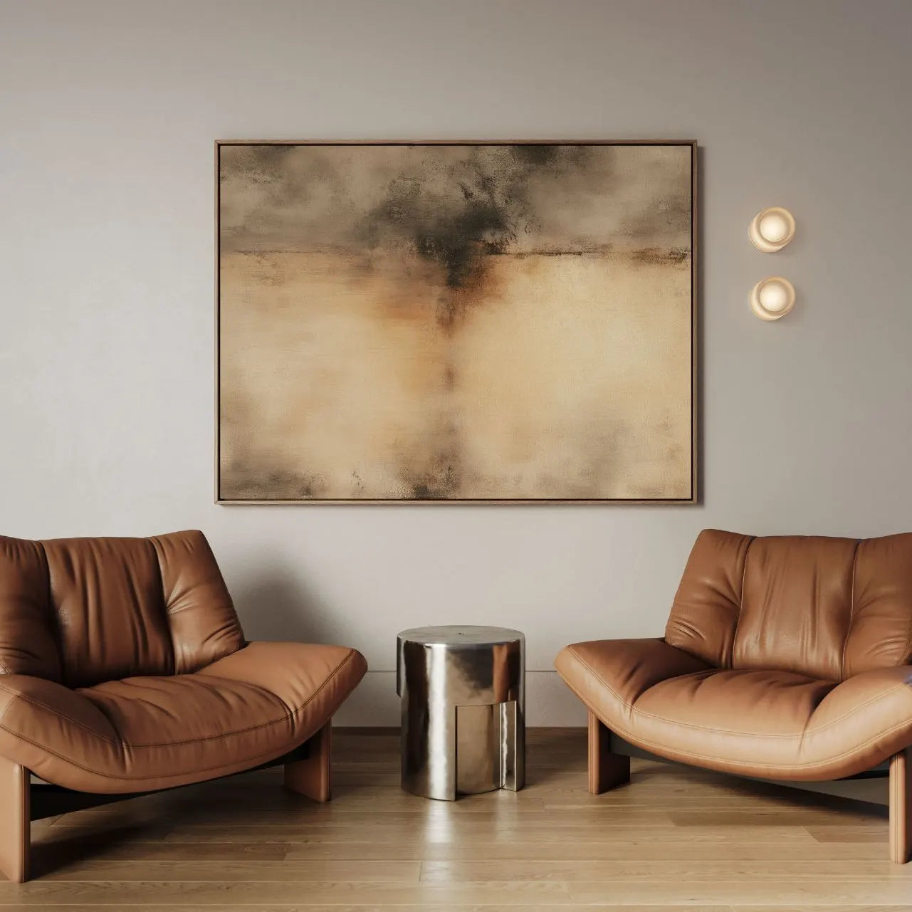 Ingelijst canvas – Warmte van stilte