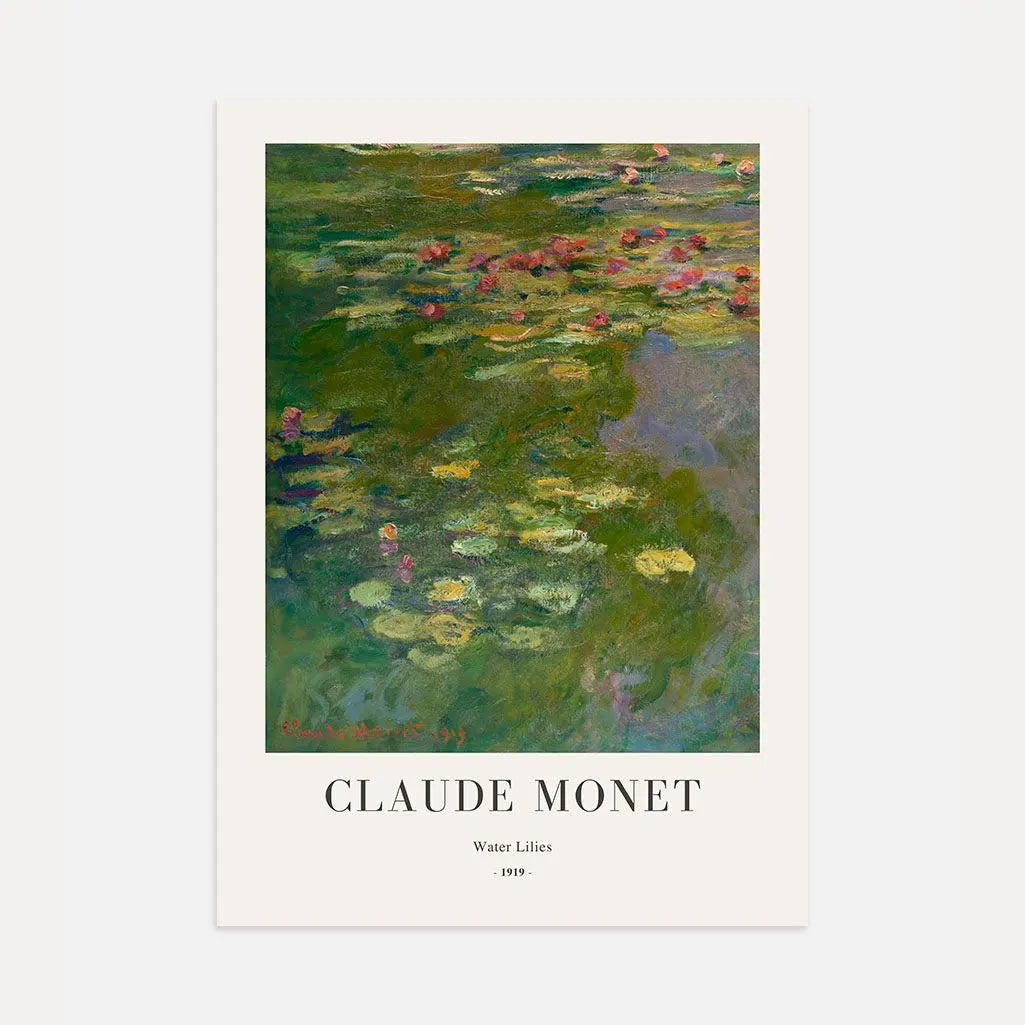 Claude Monet – Waterlelies Poster 1919