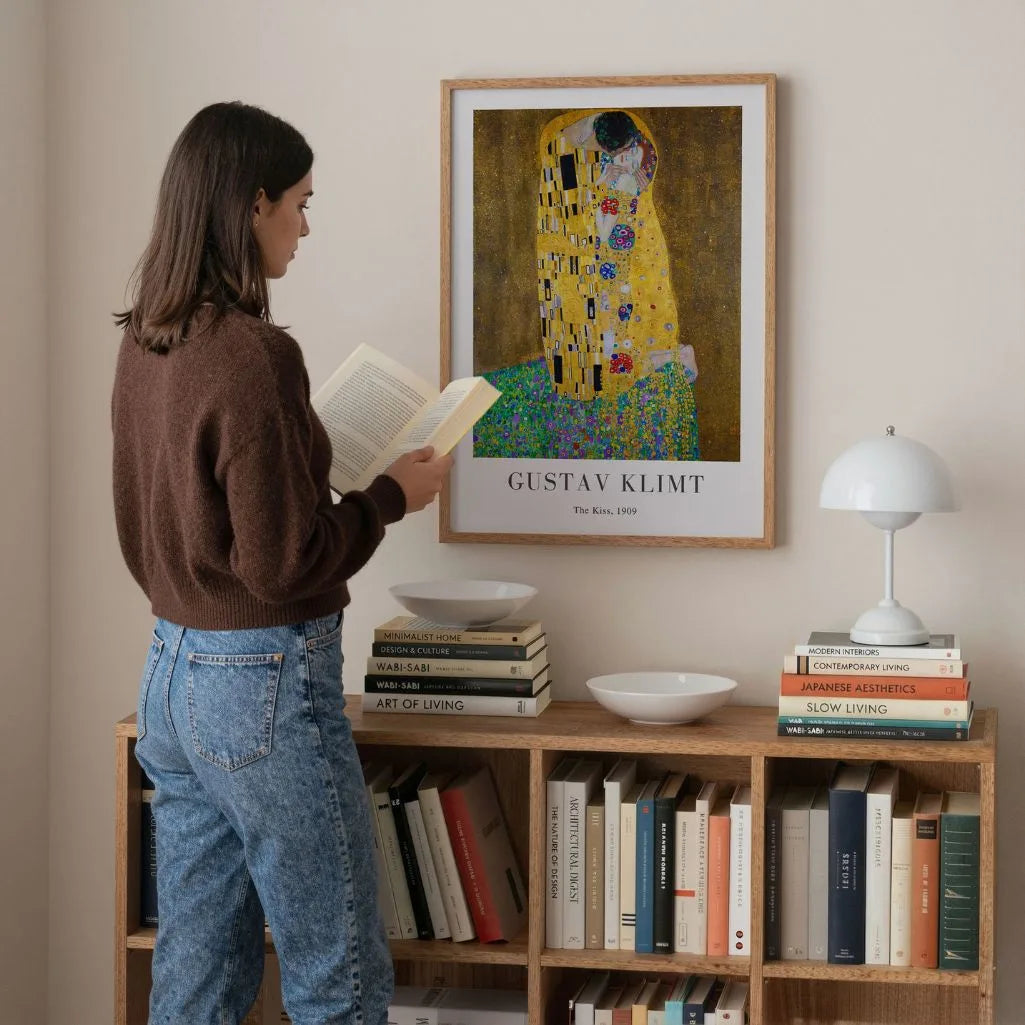 Gustav Klimt Poster – De Kus