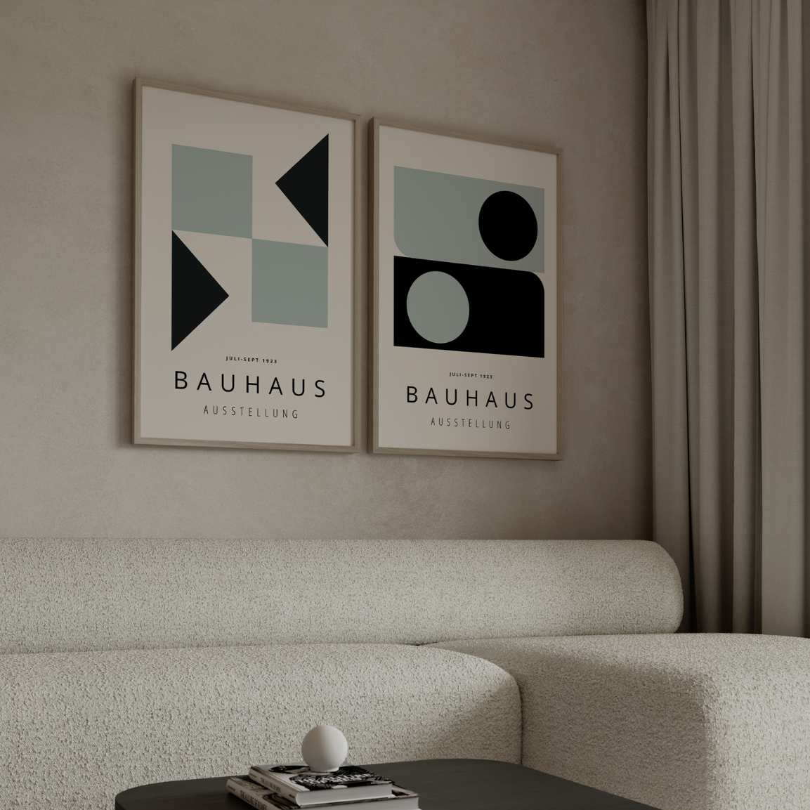 Poster – Bauhaus geometrie Set van 2