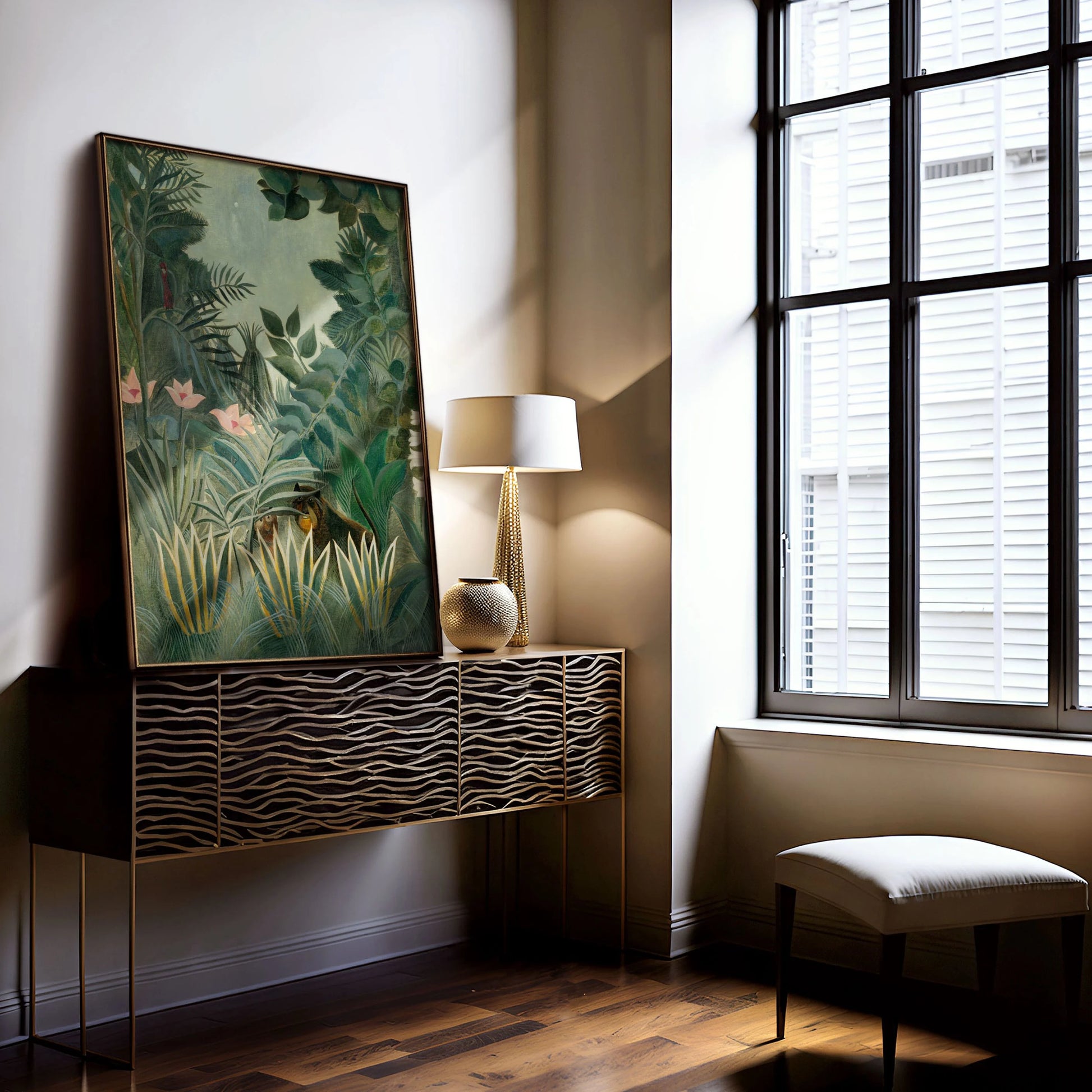 Henri Rousseau Vertical Equatorial Jungle Poster