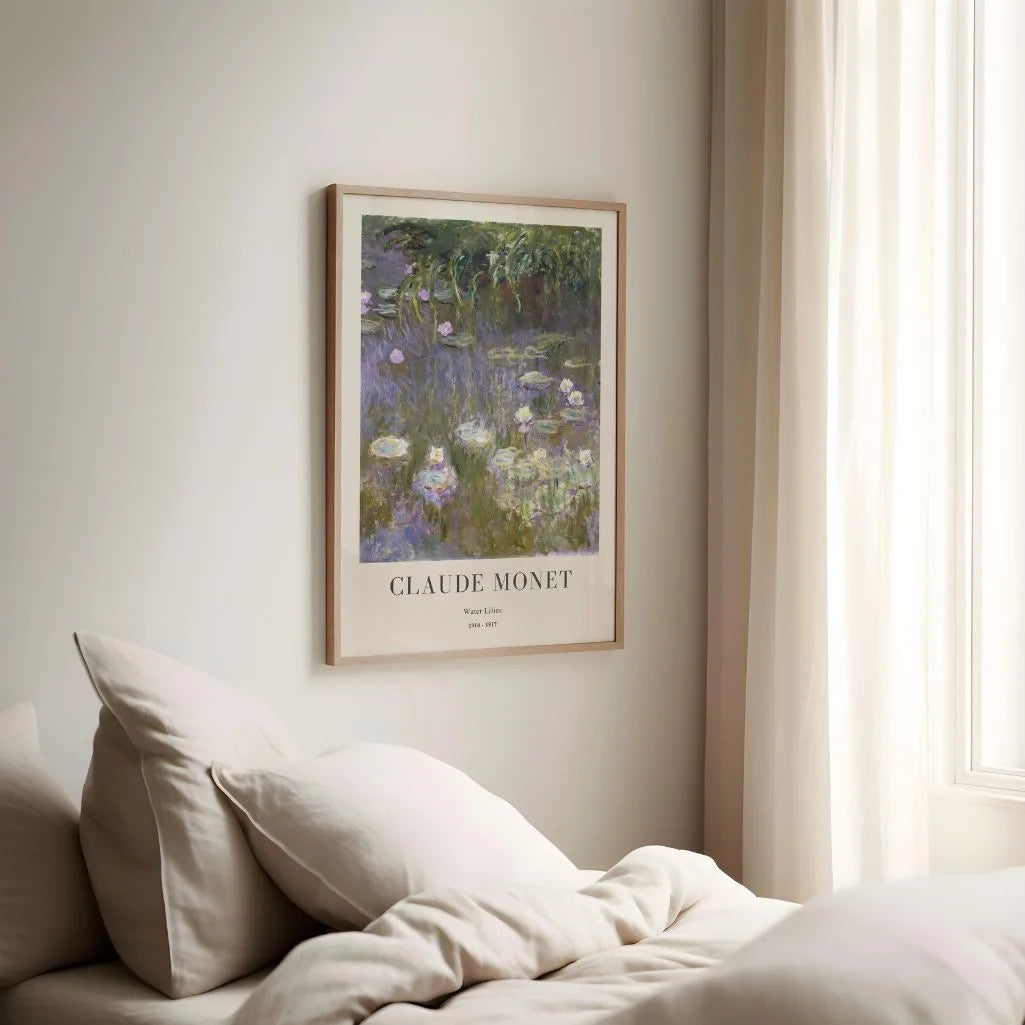 Claude Monet – Waterlelies in de vijver Poster