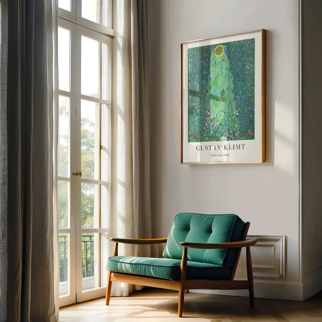 Gustav Klimt – Zonnebloem Poster