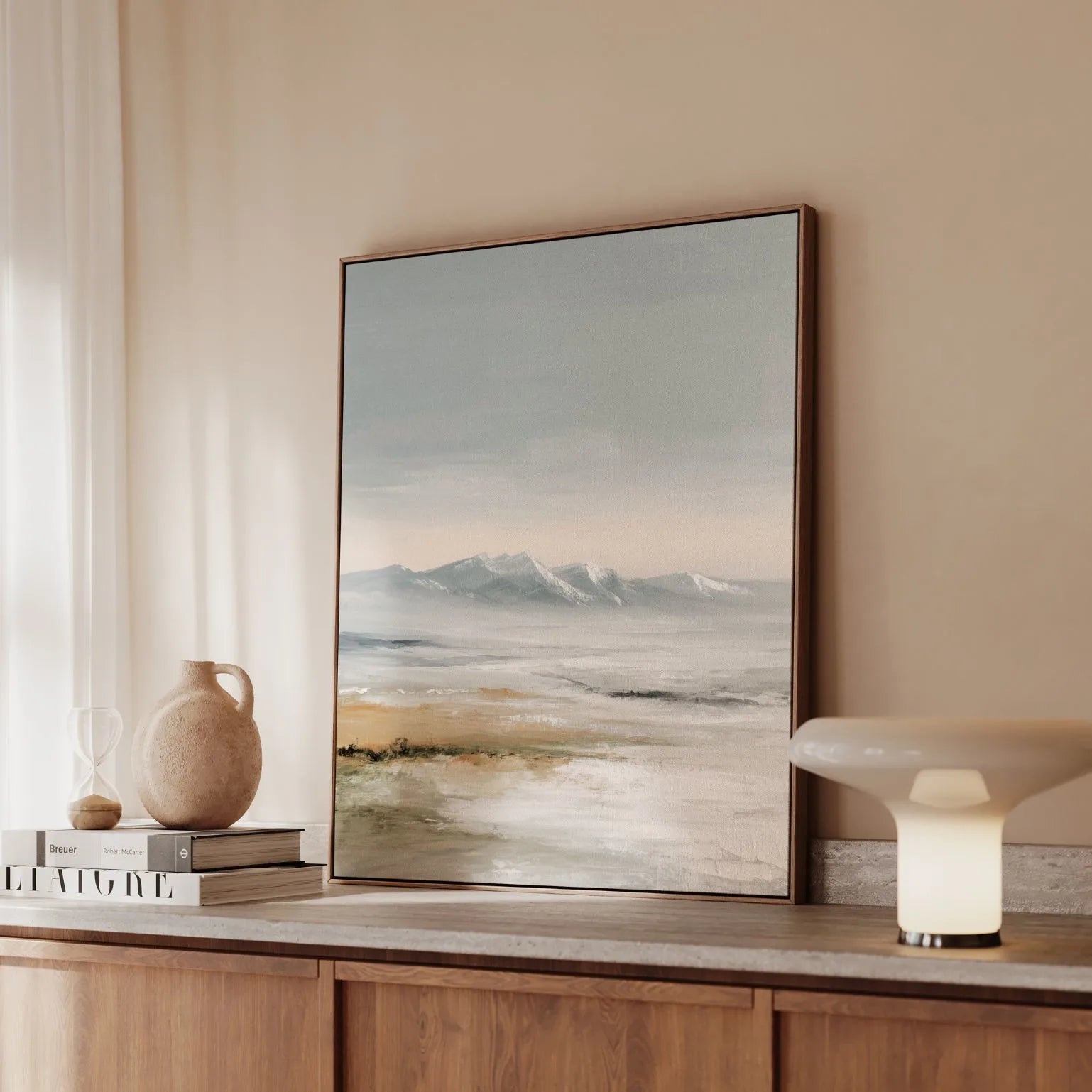 Ingelijst canvas – Fluistering van de horizon