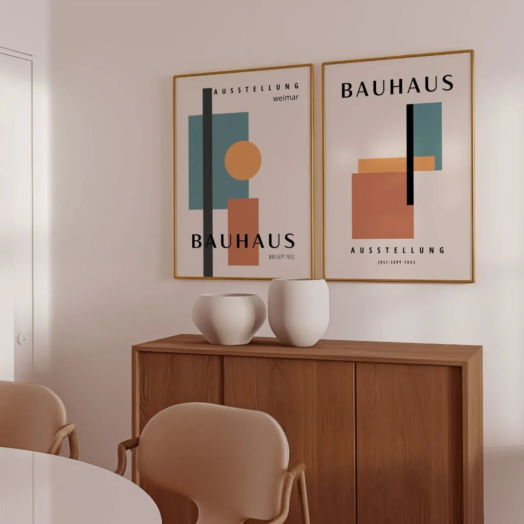 Bauhaus Kleurvormen – Set van 2 posters