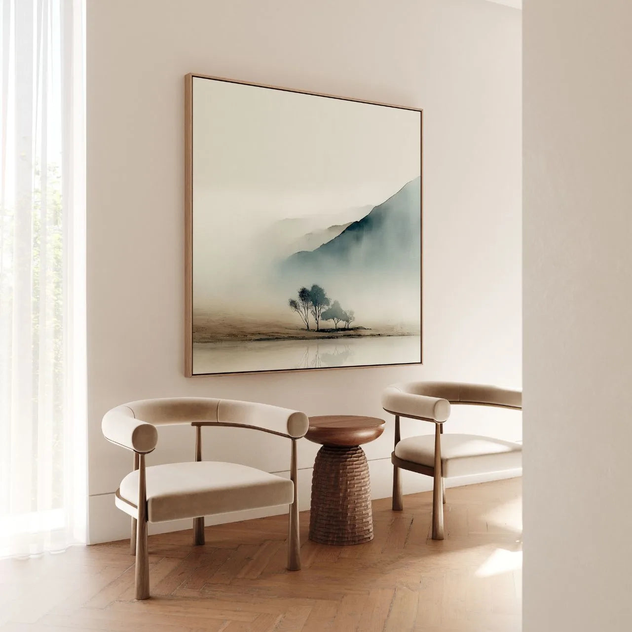 Ingelijst canvas – Ochtendmist