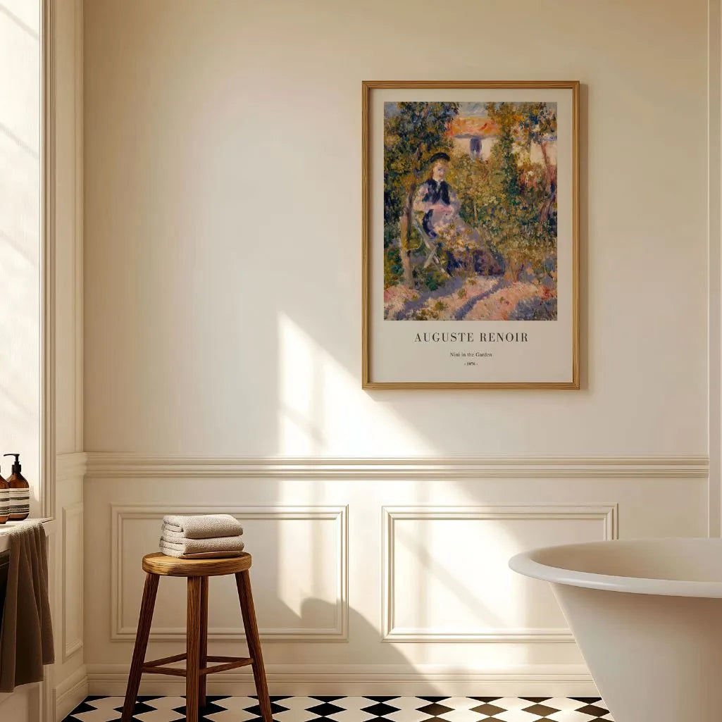 Auguste Renoir – Nini in de tuin Poster