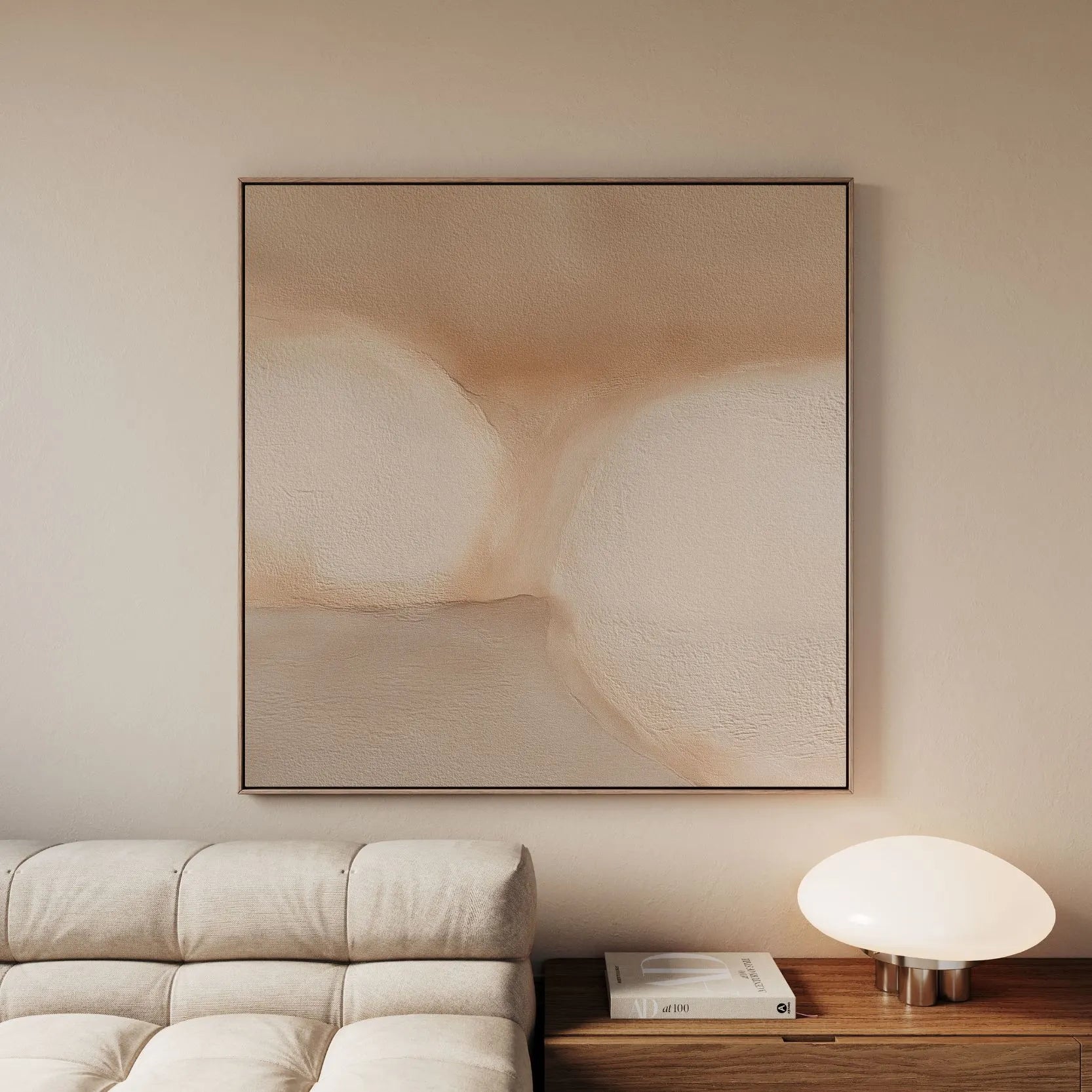 Ingelijst canvas – Warme textuur