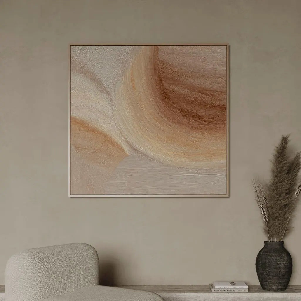 Ingelijst canvas – Organisch abstract