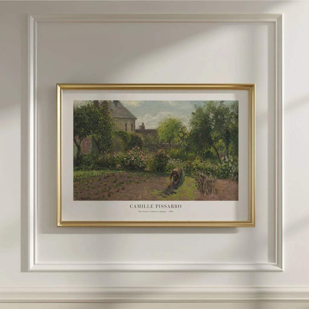 Camille Pissarro – De tuin van de kunstenaar in Éragny Poster