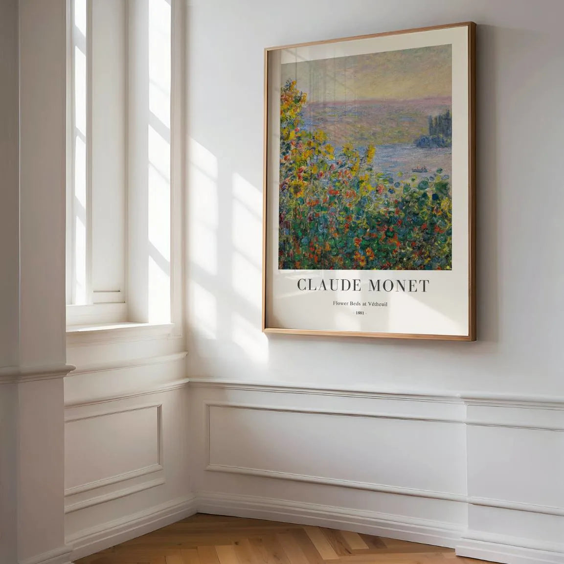 Claude Monet Poster – Bloembedden in Vétheuil