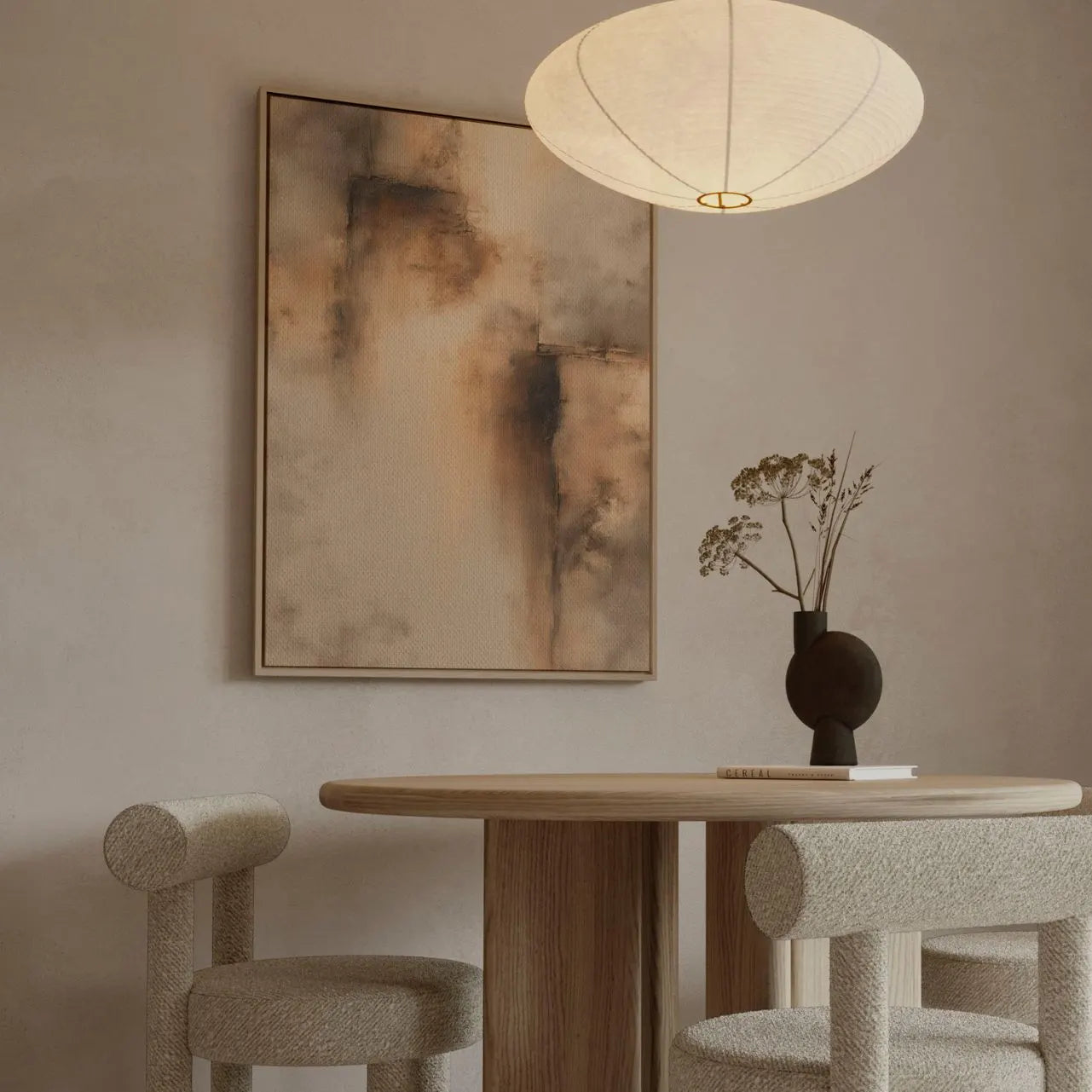Ingelijst canvas – Gouden spoor