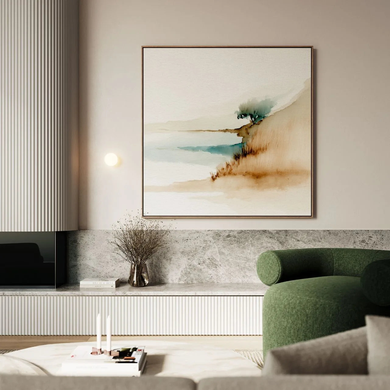 Ingelijst canvas – Rand van de stilte