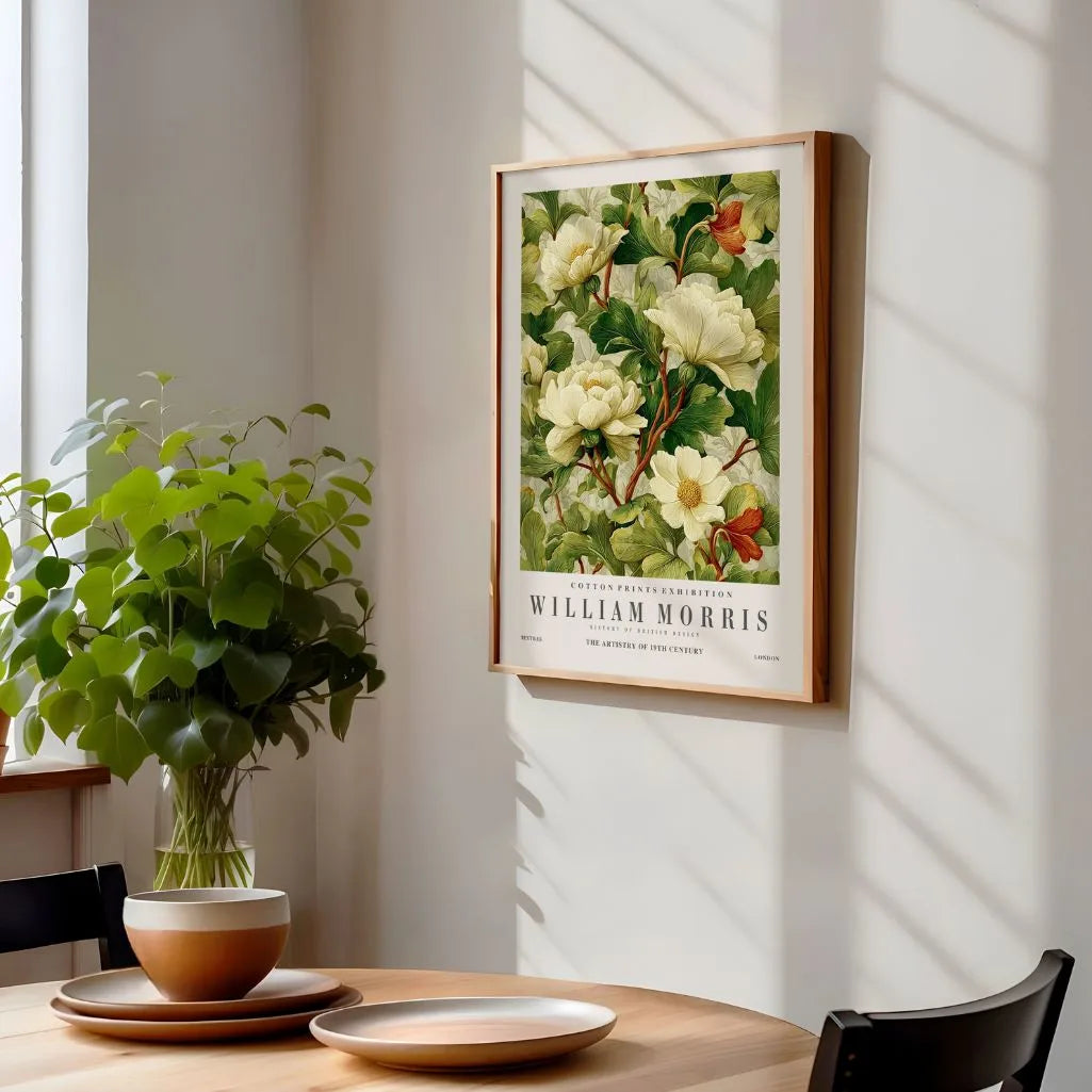Poster – Crèmekleurige Bloemen