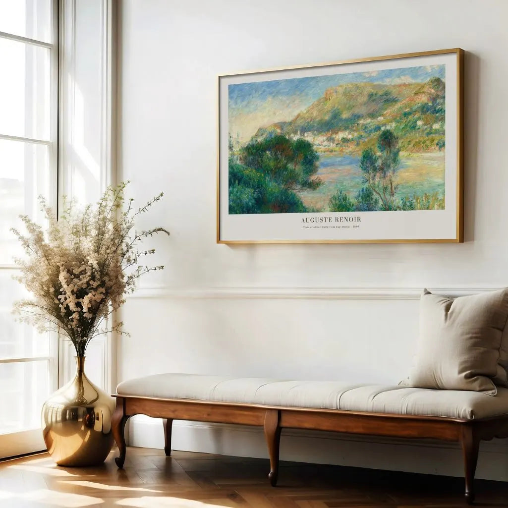 Auguste Renoir – Uitzicht op Menton Poster