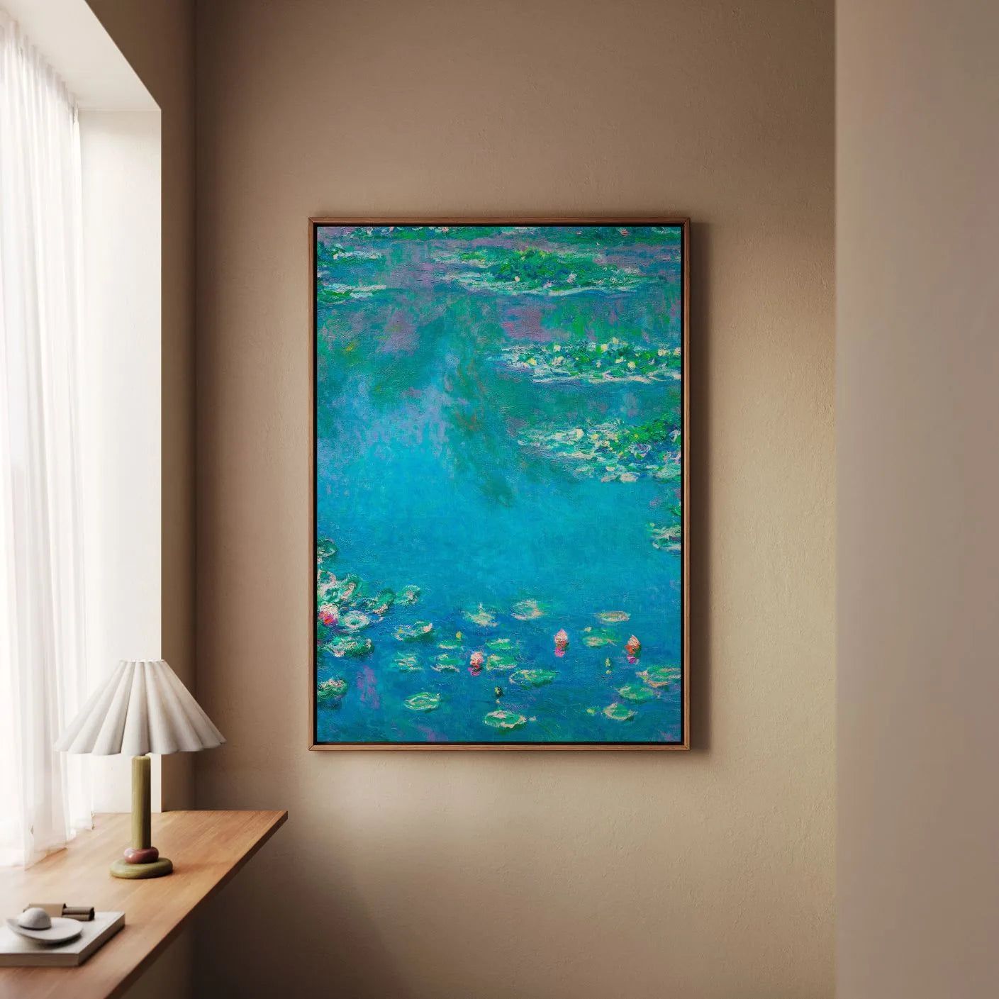 Ingelijst canvas - Waterlelies