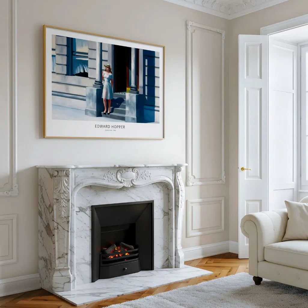 Edward Hopper Summertime Horizontal Poster