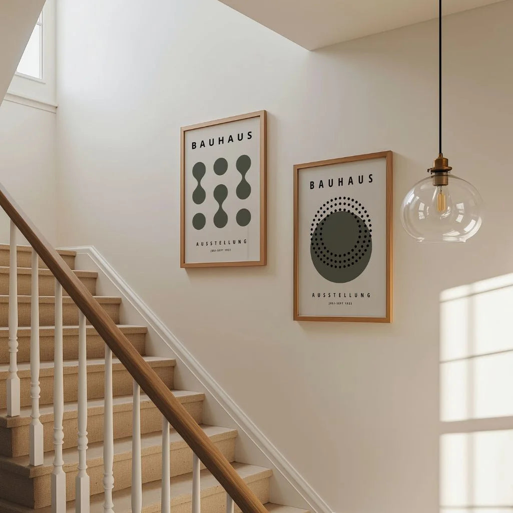 Bauhaus Olijfvormen – Set Van 2 Posters