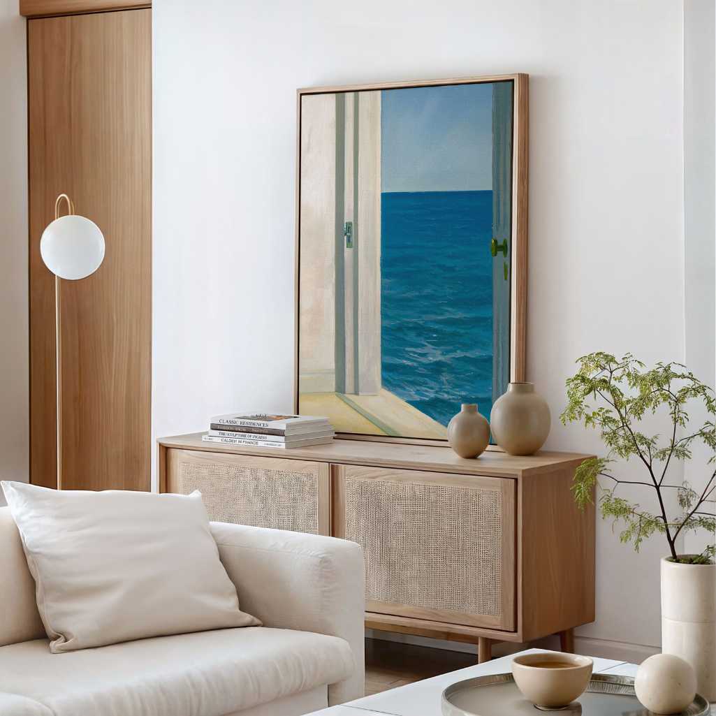 Ingelijst canvas – Kamers aan zee