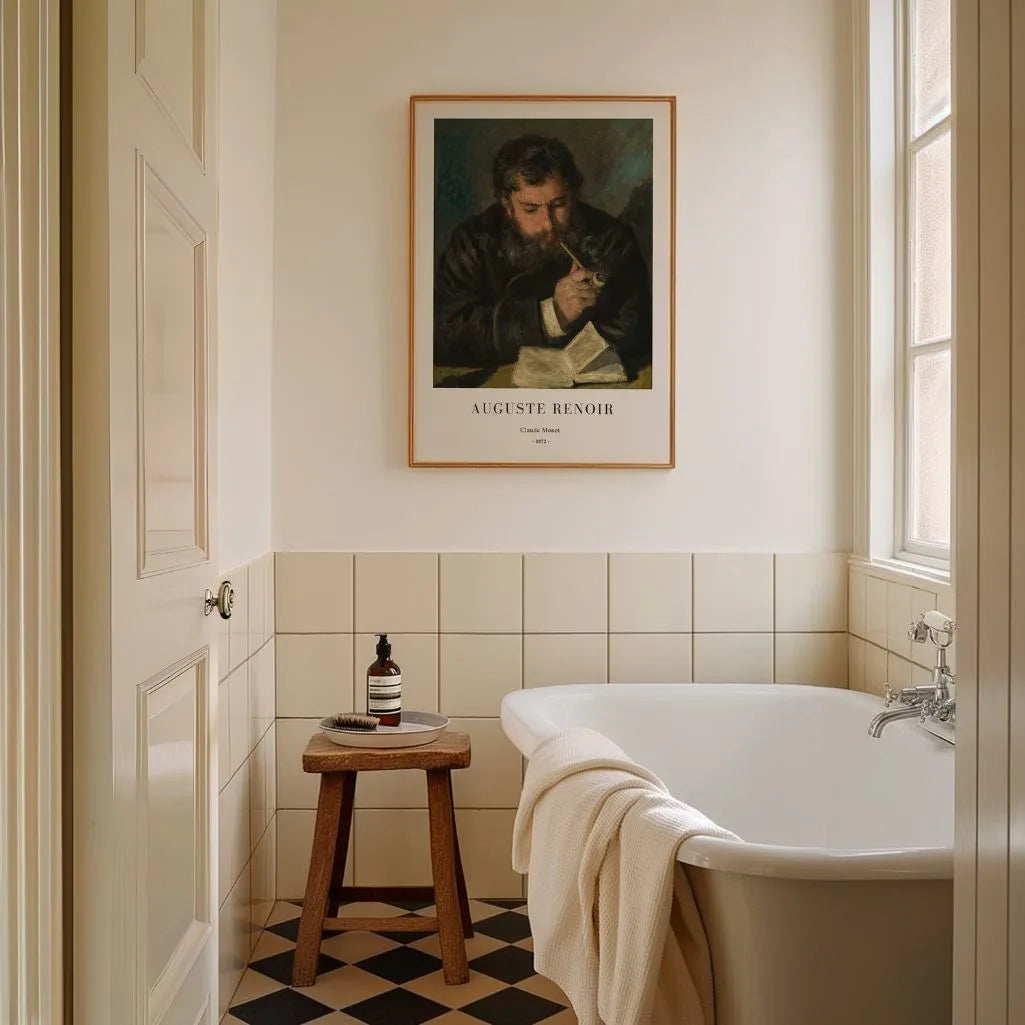 Auguste Renoir – Portret van Claude Monet Poster