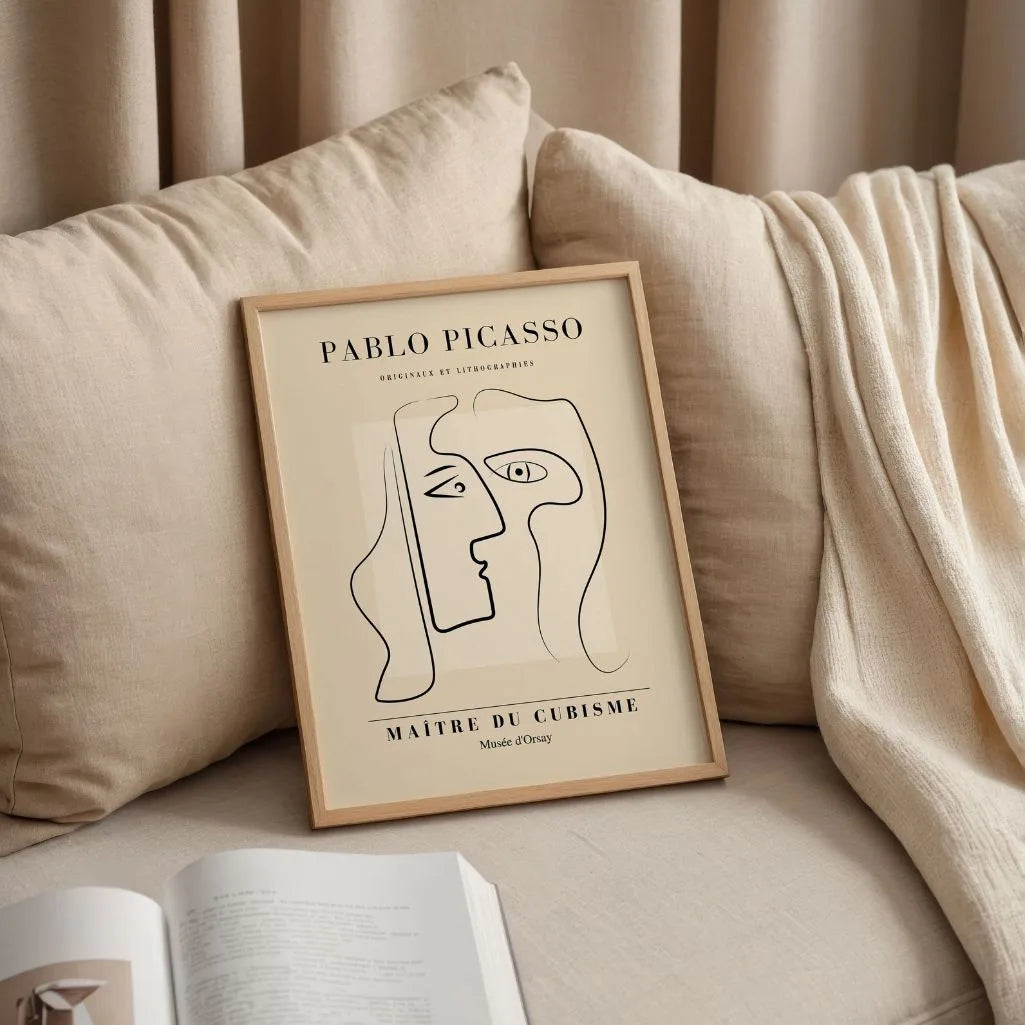 Door Pablo Picasso geïnspireerde poster – Dialoog van de ziel