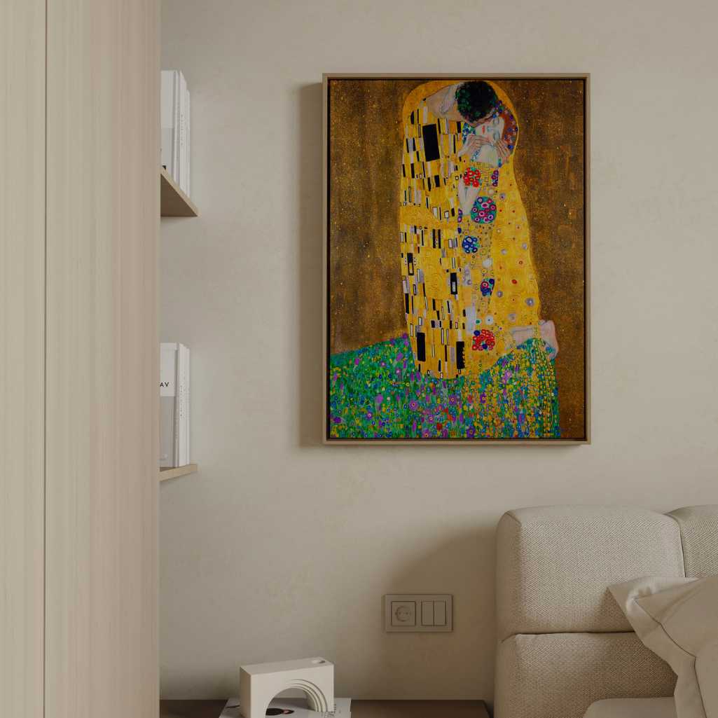 Ingelijst canvas – De Kus