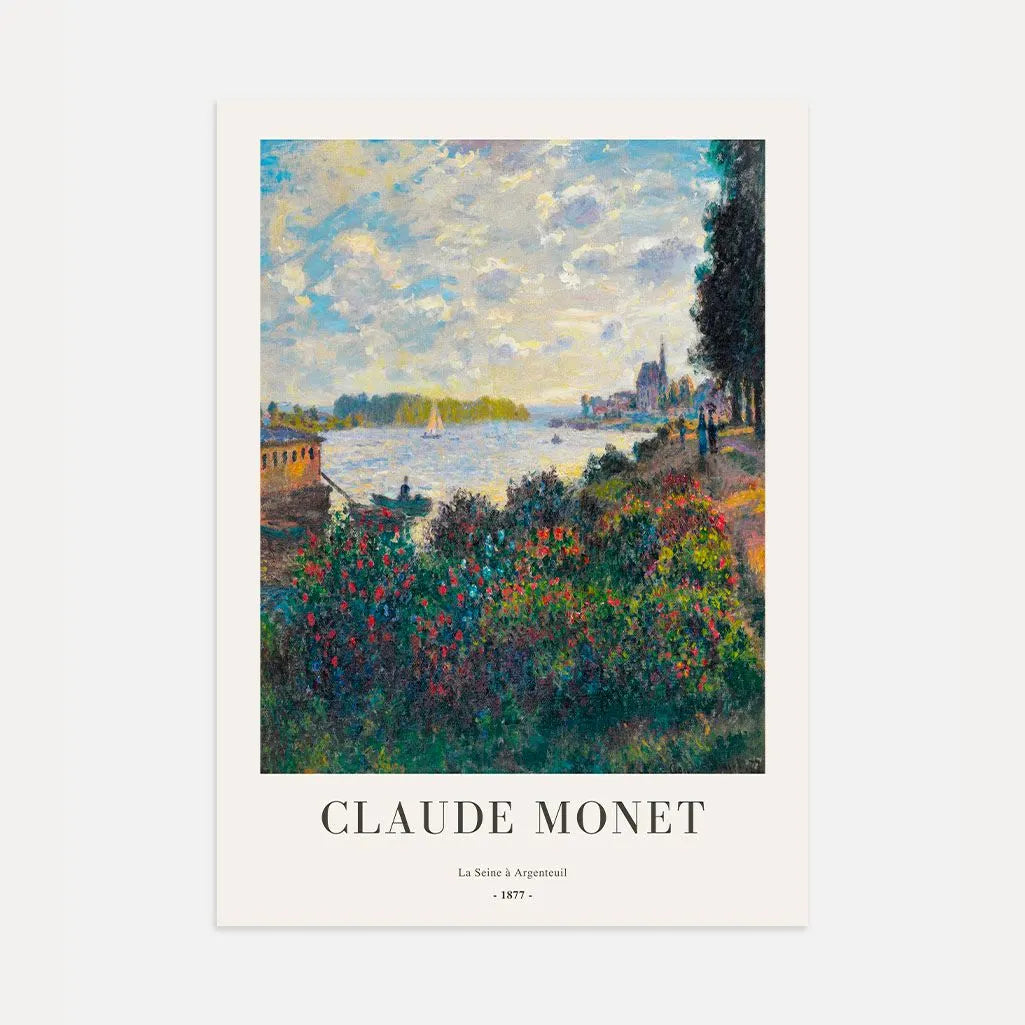 Claude Monet – De Seine bij Argenteuil (1877) Poster
