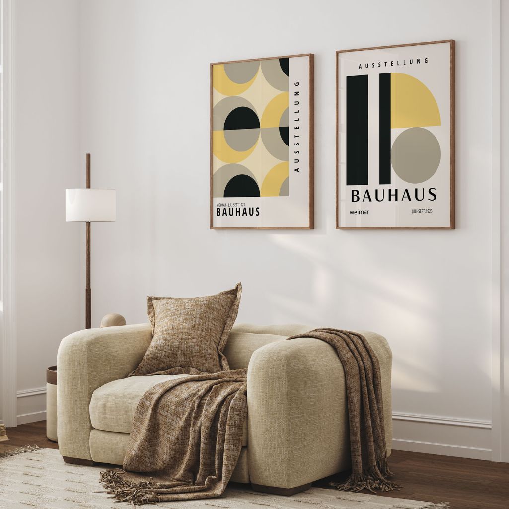 Bauhaus Geometrie – Set van 2 posters