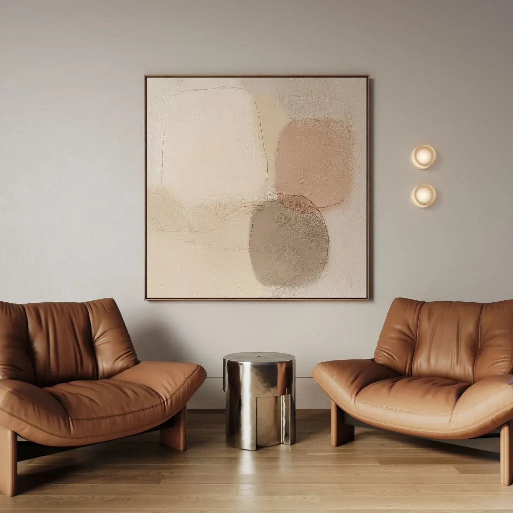 Ingelijst canvas – Neutrale balans
