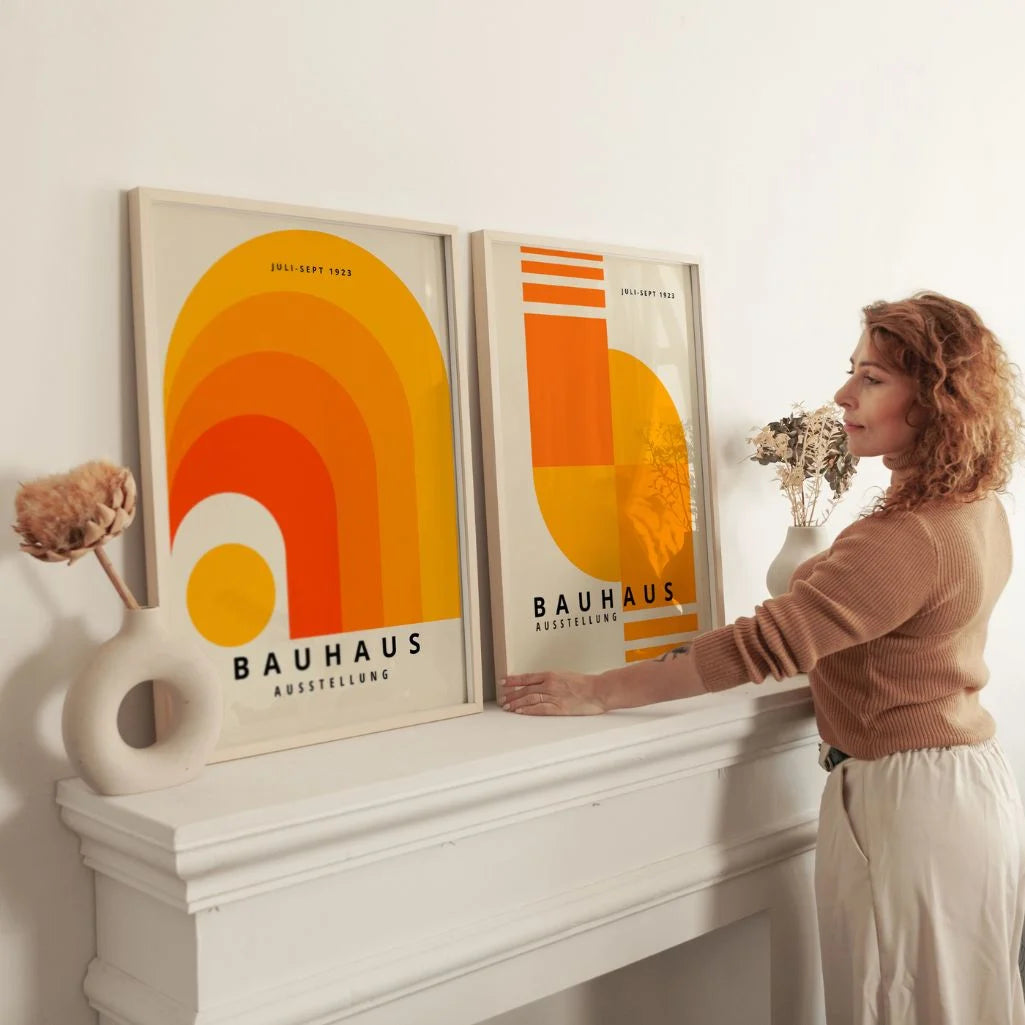 Bauhaus Oranje Energie – Set Van 2 Posters