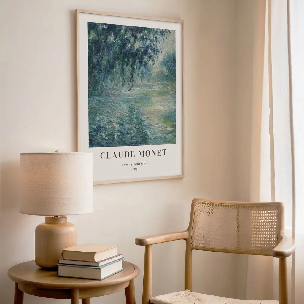 Claude Monet – Ochtend aan de Seine (1898) Poster