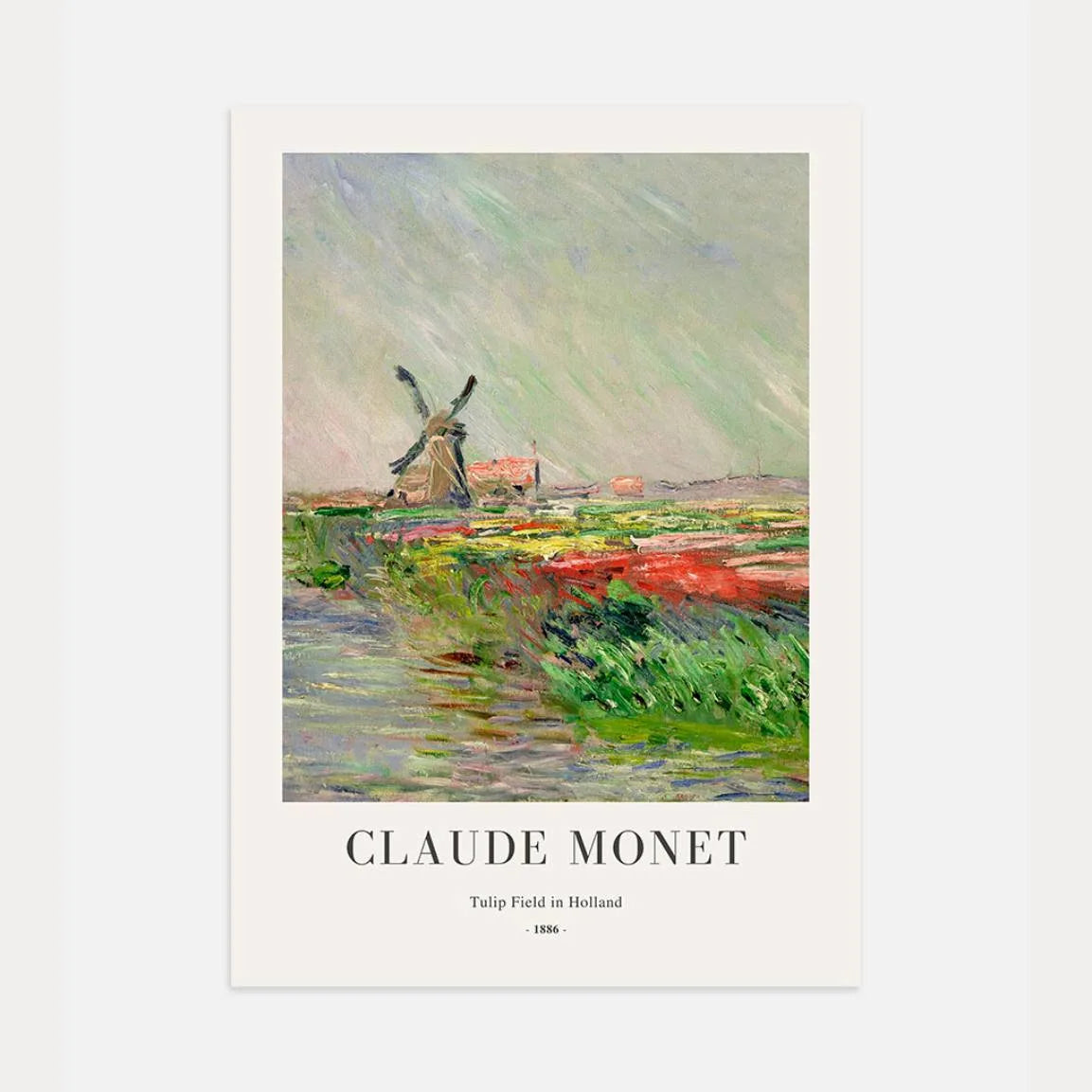 Monet Poster Tulpenveld