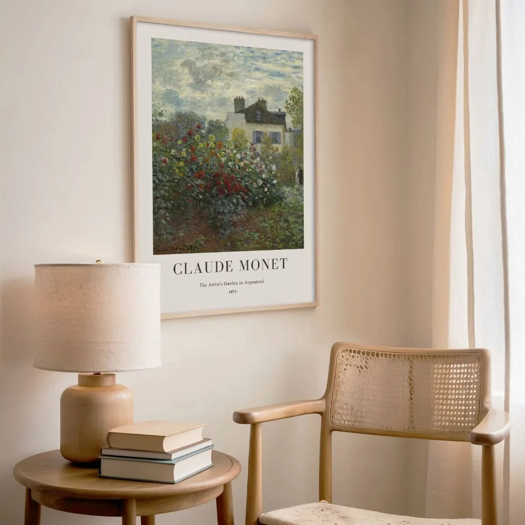Claude Monet – De Tuin van de Kunstenaar in Argenteuil Poster