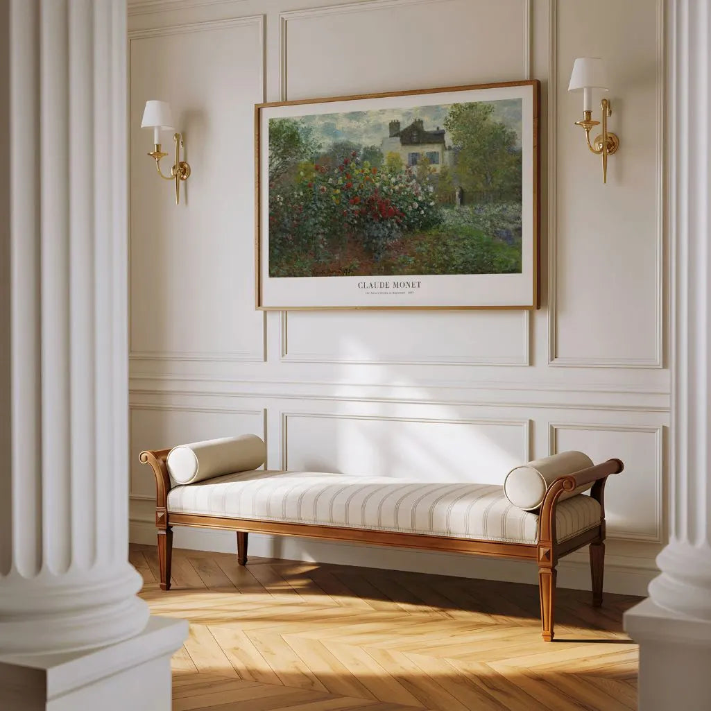Claude Monet Poster – De tuin van de kunstenaar in Argenteuil