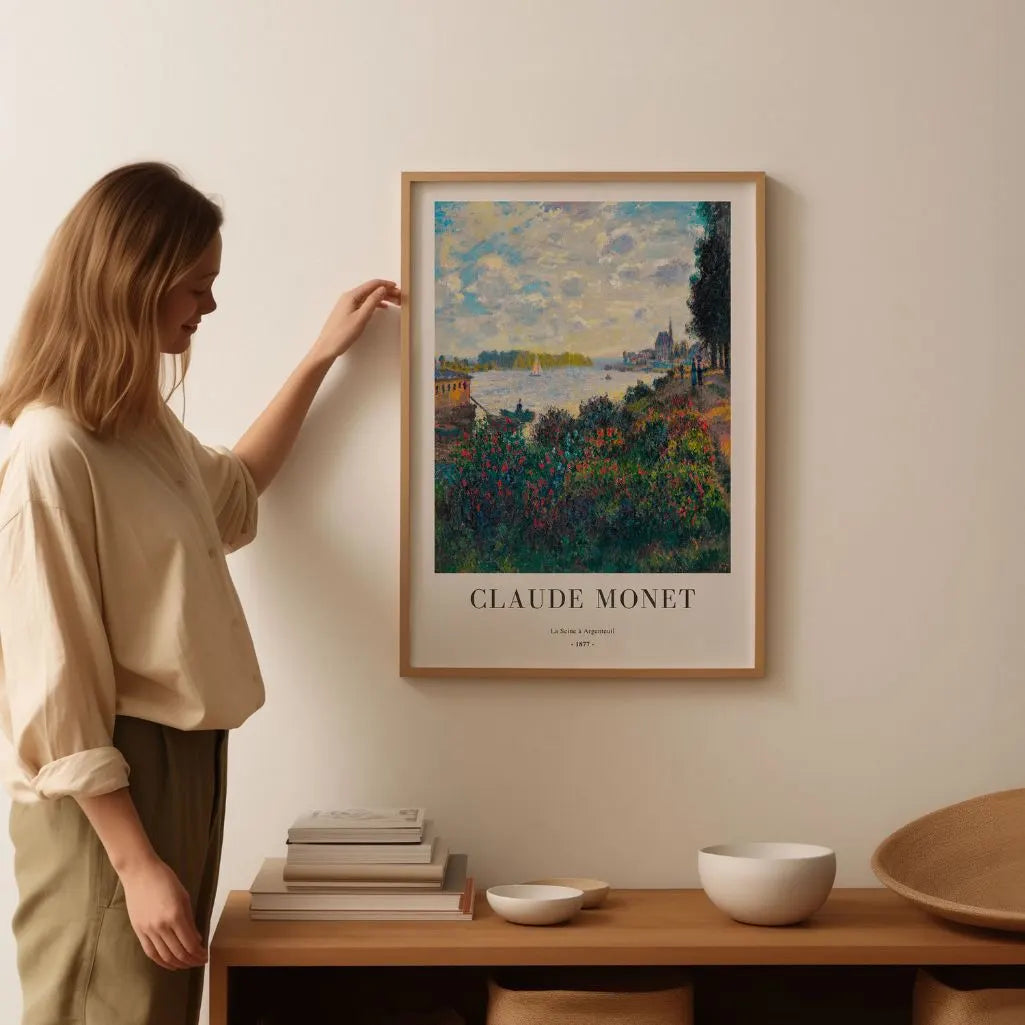 Claude Monet – De Seine bij Argenteuil (1877) Poster